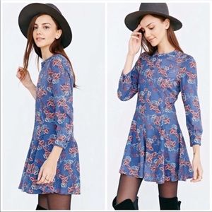 Urban Outfitters Ryder Long Sleeve Dress